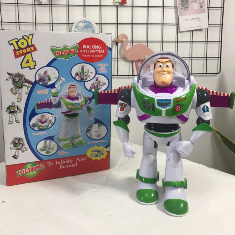 

Disney Anime Buzz Lightyear Action Figures Toy Store Buzz Woody Forky Model Toys Pixar Buzz Figure Toys Kids Gifts