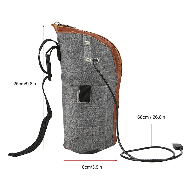 

Baby Bottle Warmer Portable USB Milk Warmer Outdoor Portable Travel Insulation Milk Baby Safety Care Products Warm Milk Pack