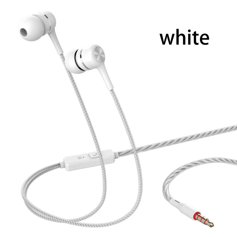 

in-Ear Earphone with Microphone Earbuds Wired Stereo Earphones in-Ear Bass Earbuds Compatible with iPhone/Android Smartphone