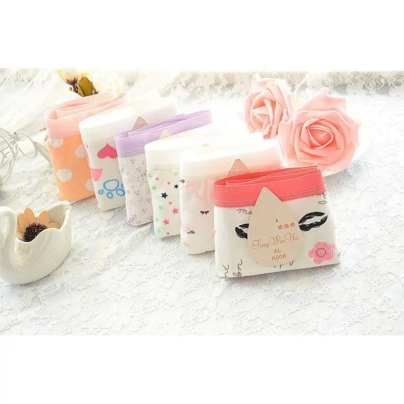 2019 милое женское нижнее белье плюс размер хлопок сексуальные мягкие трусики