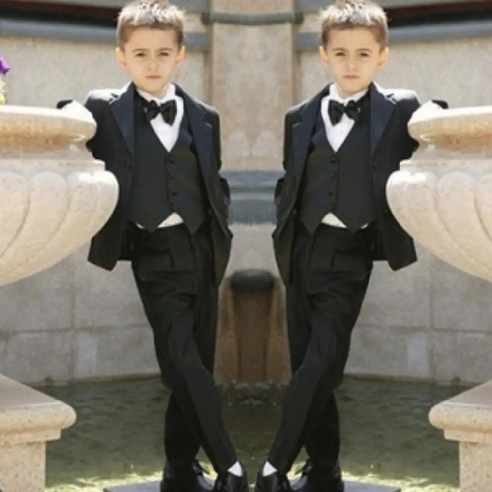 Привлекательные смокинги для детей полный Дизайнерский Костюм с вырезом на