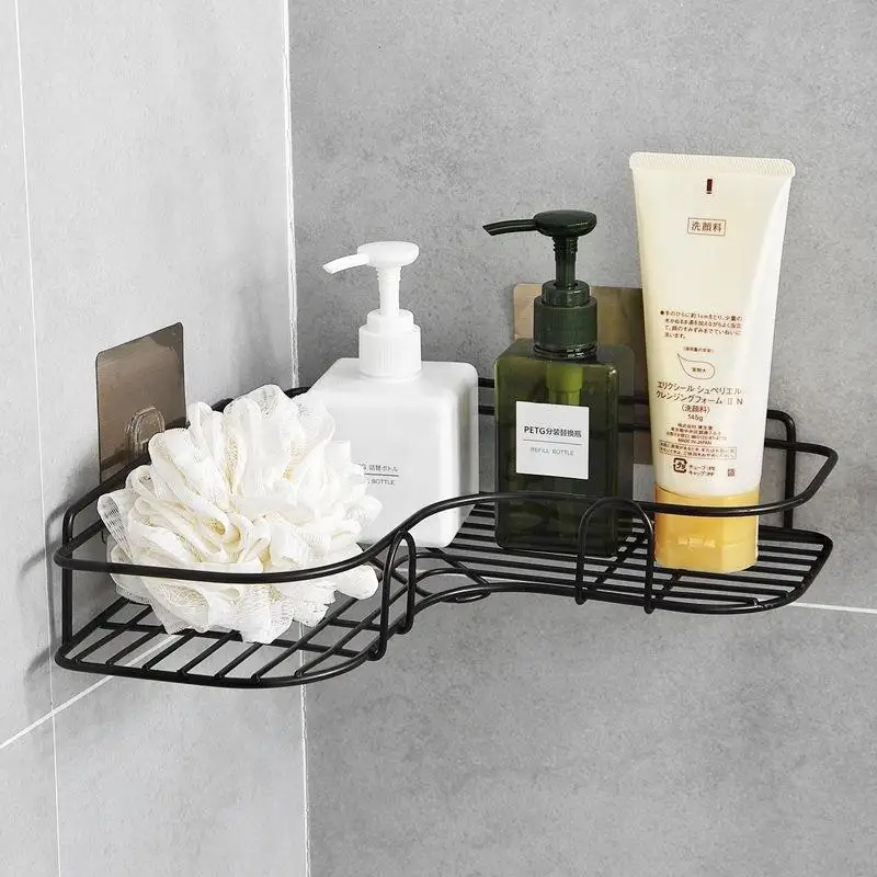 bathroom shelf storage rack toliet holder shower shampoo storage rack holder bathroom accessories kitchen organizer rack free global shipping