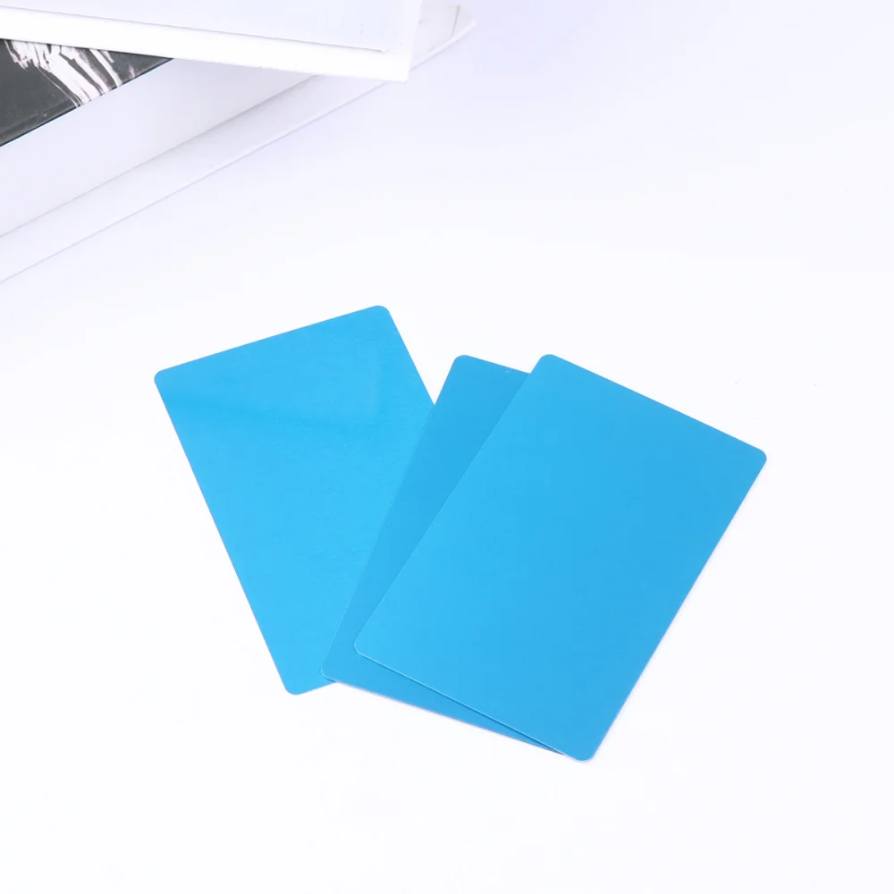 

50 Pcs 0.2MM Thin Colored Anodized Aluminum Business Blank Machine Engraver and CNC Engraving Available (Red)