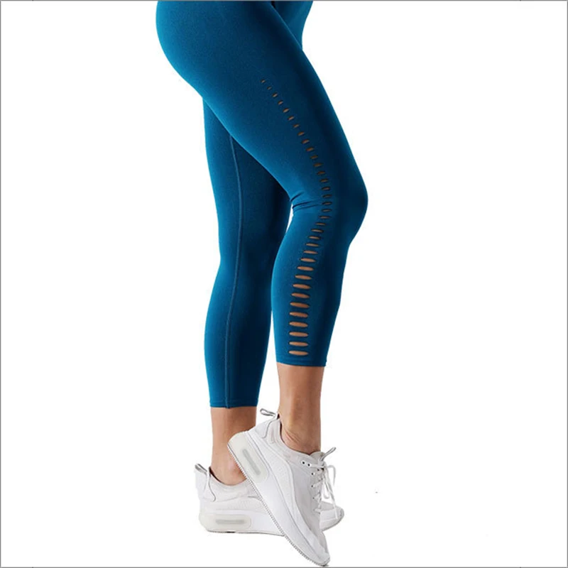 

Women's Tracksuit Gym Sport Set Quick Dry Running Yoga Fitness Tight Solid Hollow Sexy Backless Workout Sportswear 2Pcs New 2021