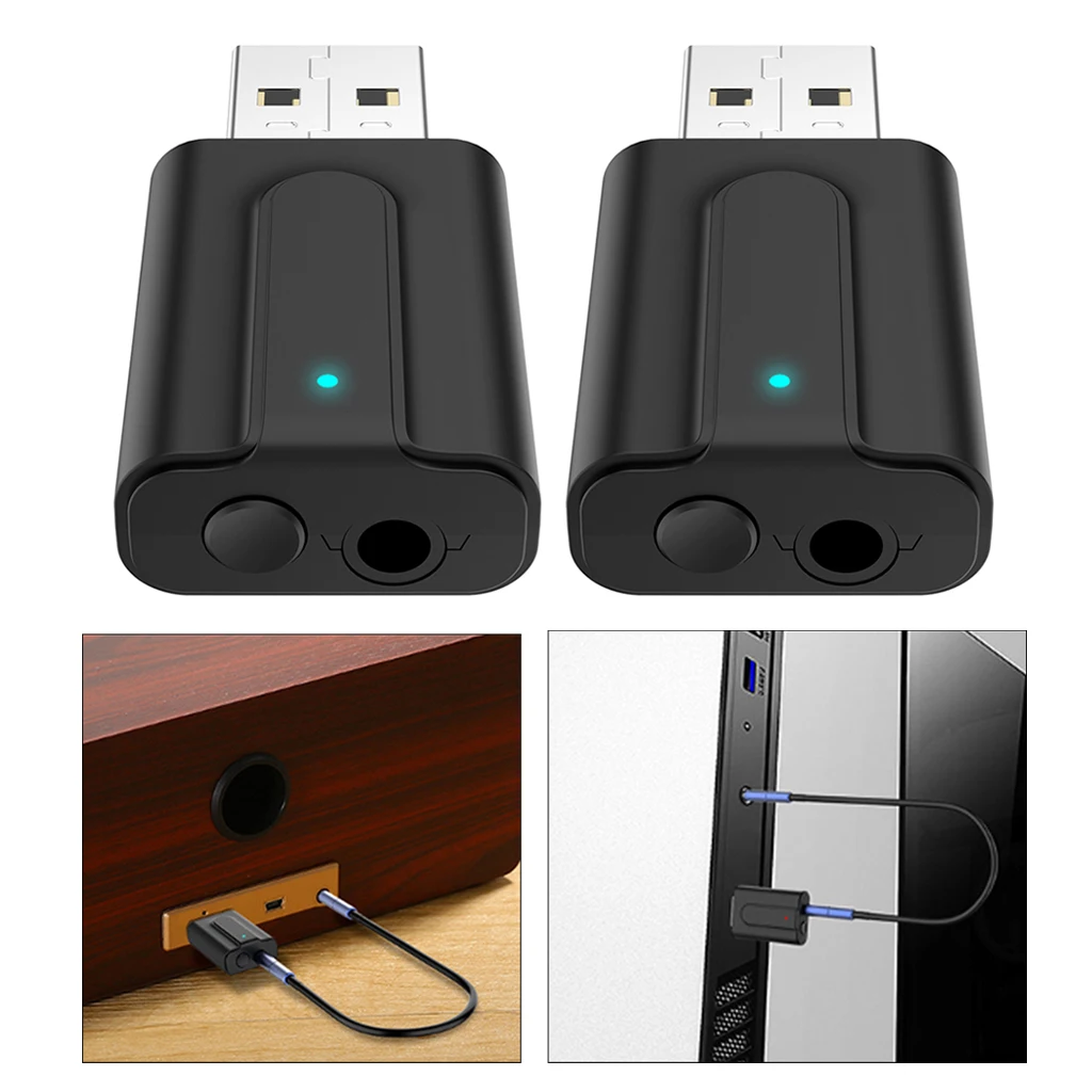 2 USB Bluetooth передатчик приемник беспроводной 3 5 мм Aux адаптер аудио Музыка |