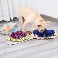 pet felt cloth surprise hide food anti bowl mat dog cat bowl mat consume energy smart mat