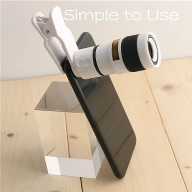 Объектив камеры сотового телефона 8X зум телефото Универсальный клип на hd