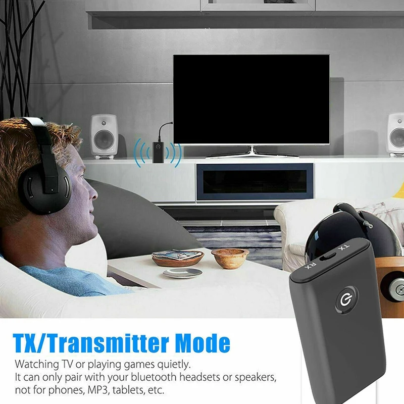 Приемник-передатчик Bluetooth 5 0 2-в-1 беспроводной адаптер o 3 мм RX/TX для ПК ТВ наушников