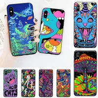 colourful psychedelic trippy phone case for iphone 11 12 mini pro xs max 8 7 6 6s plus x 5s se 2020 xr