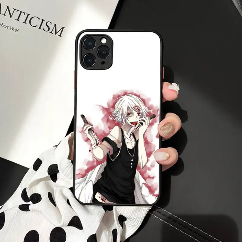 

anime JUUZOU SUZUYA Tokyo Ghouls Phone Cases matte transparent For iphone 7 8 11 12 plus mini x xs xr pro max cover