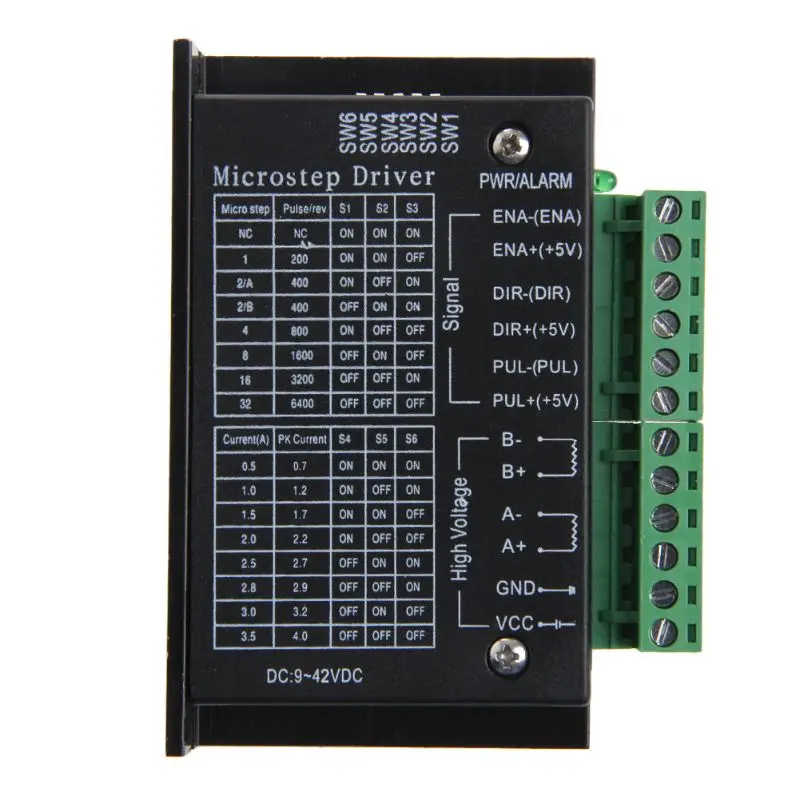 2020 Новый 4A 9 ~ 40V микро-шаг CNC одной оси TB6600 шаговый двигатель драйвер контроллера |