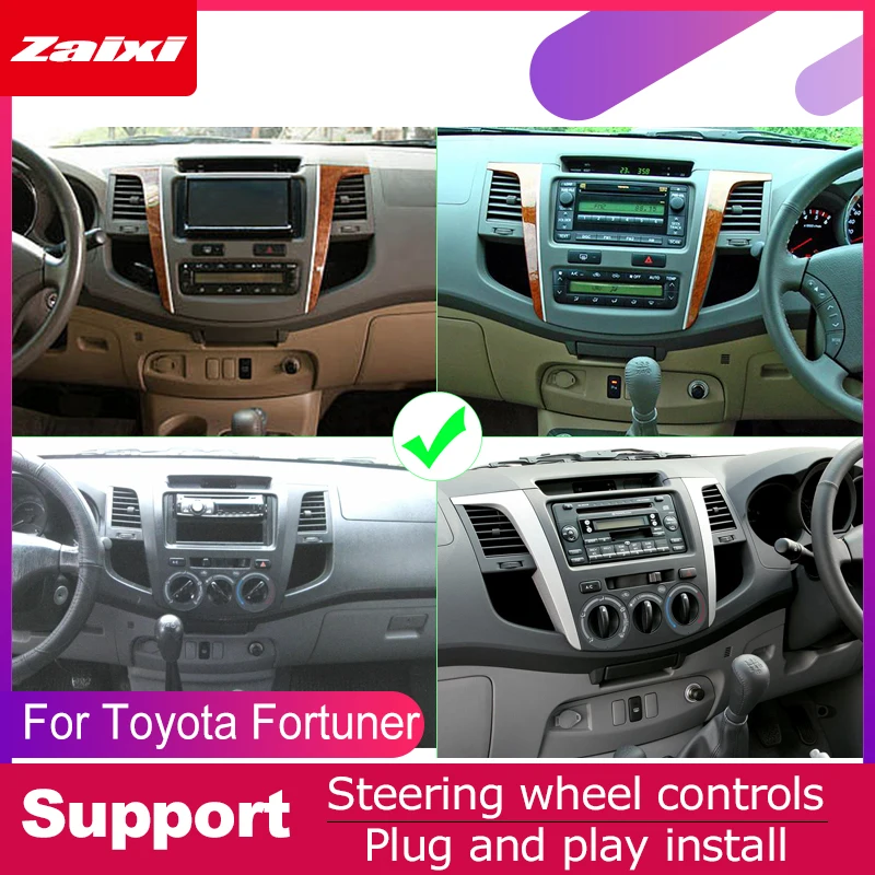 ZaiXi android автомобильный dvd gps мультимедийный плеер для Toyota Fortuner 2005 ~ 2014 dvd-Навигатор
