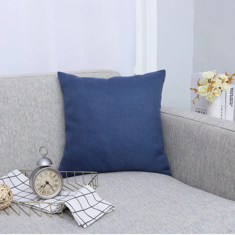 

Home Decoration Cushion Cover Solid Color Sofa Pillows Case Polyester Decorative Pillow Case Fall Decor