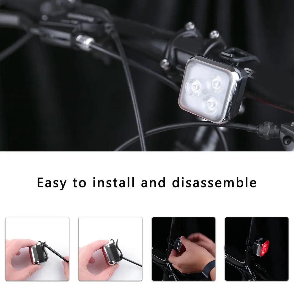 

Tail Lamp Of Mountain Bike Usb Charging Bicycle Lamp Mountain Bike Safety Alert Bicycle Warning Light Parts