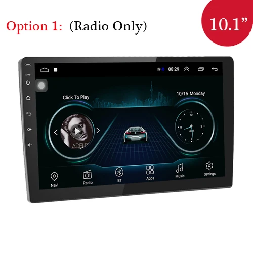 AMPrime 2din Автомагнитола 9/1" Android автомобильный мультимедийный плеер gps Wifi Авторадио Bluetooth FM Mirrorlink магнитофон с камерой - Цвет: Option 1--10.1 inch