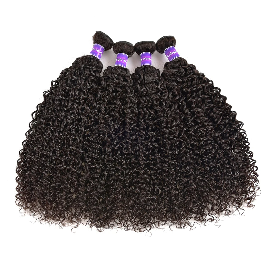 20PCS WholeSale Price Bundles Deals Kinky Curly Brazilian Hair 100% Unpressed Human Virgin | Шиньоны и парики