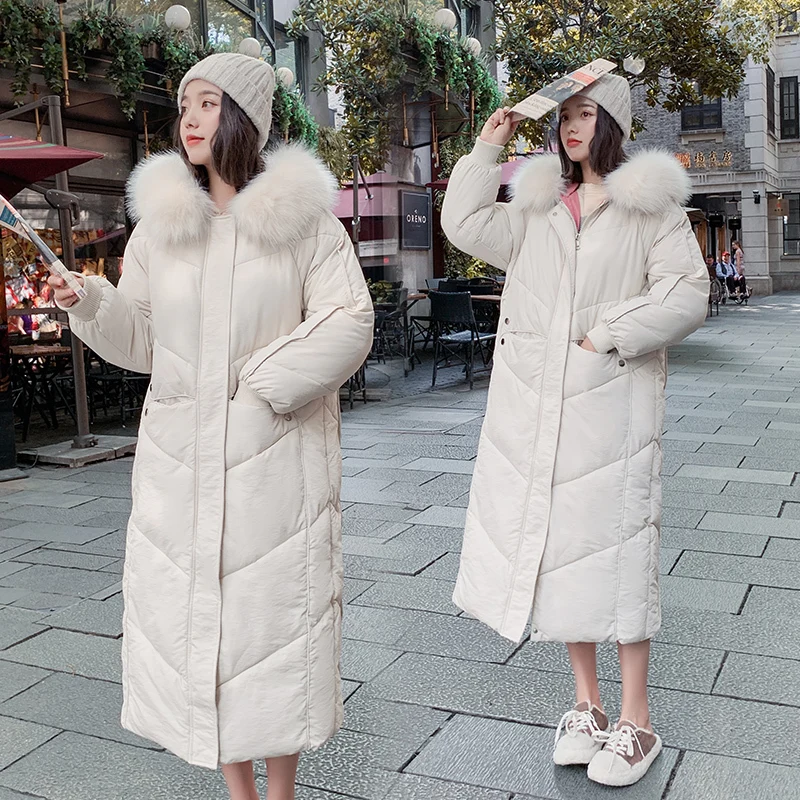 2019 зимний женский пуховик с длинным рукавом ультра светильник Теплый Женский