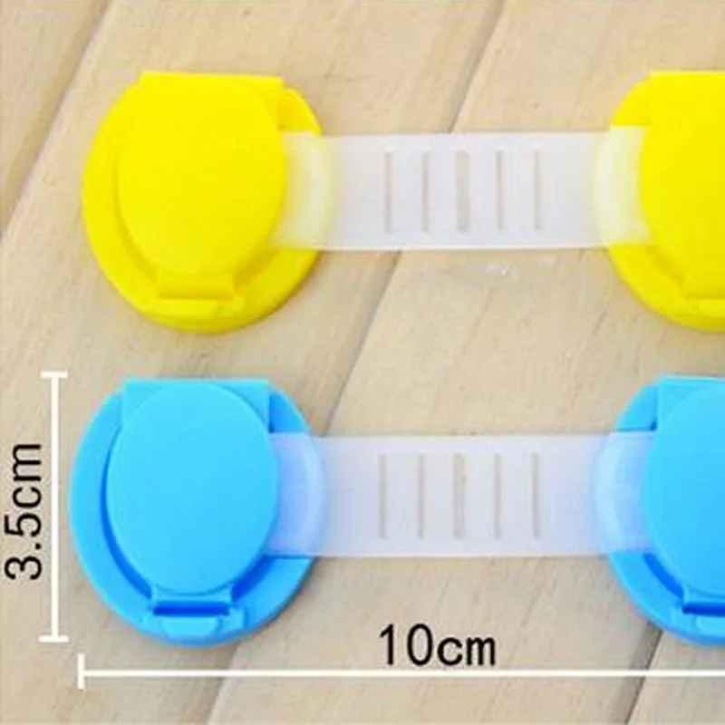 Cerradura de seguridad para beb&eacute; y ni&ntilde;o peque&ntilde;o, caj&oacute;n de refrigerador de protecci&oacute;n, productos para el cuidado del beb&eacute;, 10cm, 5 unids/lote-4