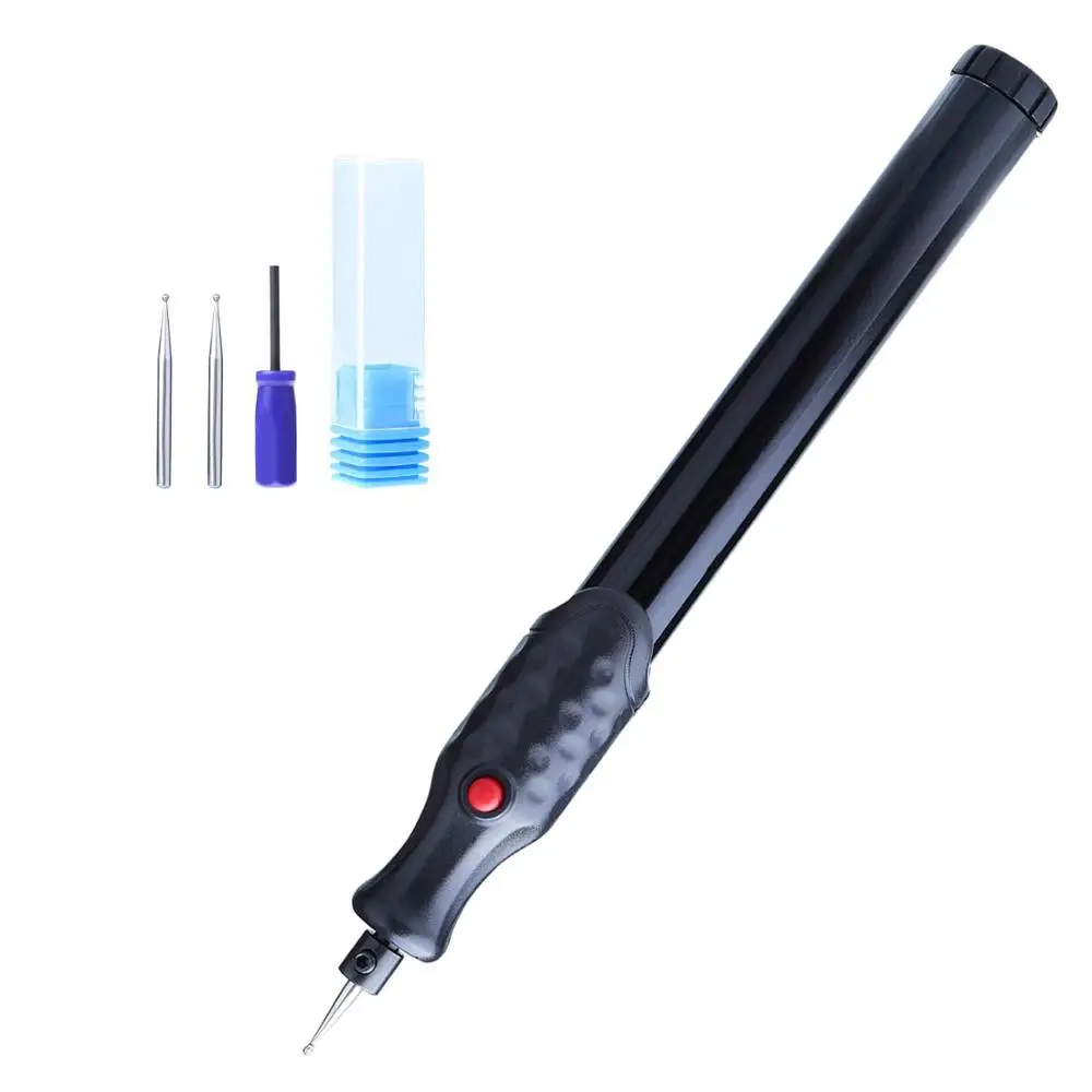 Гравер ручка электрический гравировальный инструмент 3 алмазных биты гравировка