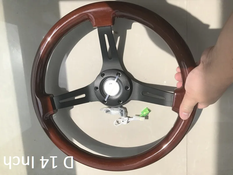 Классическое деревянное Рулевое колесо для Nissan Toyota Santana Jetta алюминиевое рулевое