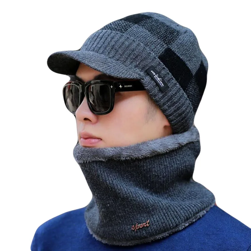 Теплая зимняя шапка унисекс модная Шапка бини для мужчин и женщин Зимняя