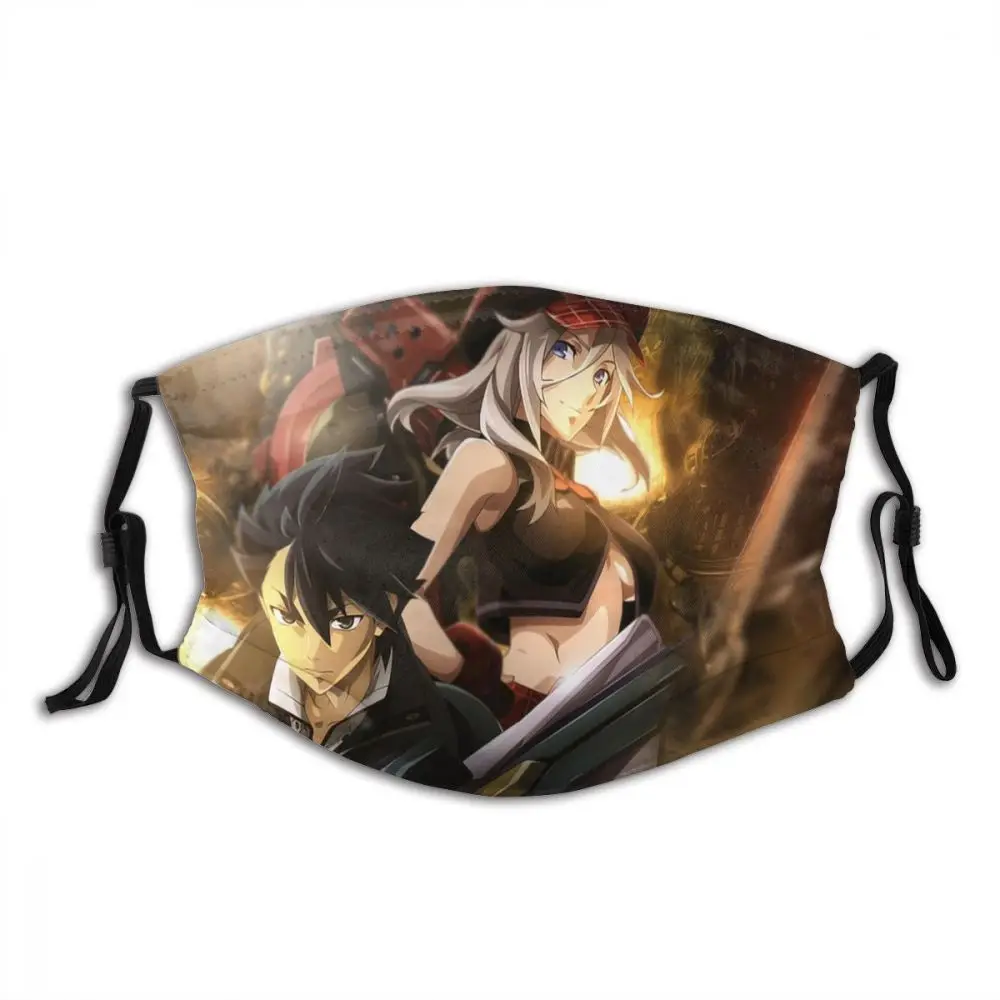 

GOD EATER Non-Disposable Mouth Face Mask One Piece Anti Haze Dust Mask With Filters Protection Mask Respirator Muffle