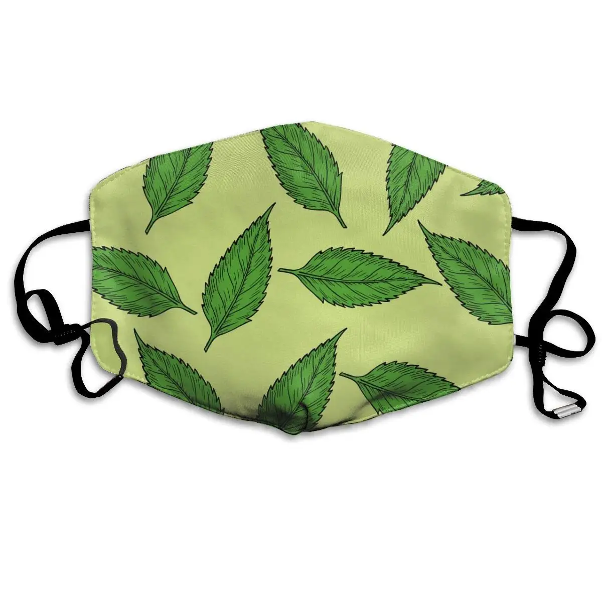 

The Green Leaf Washeable Reusable Mouth Mask Cotton Anti Dust Half Face Mouth Mask for Men Women Dustproof With Adjustable Ear