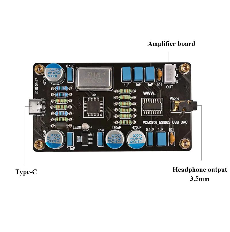 PCM2706 ES9023 USB аудио ЦАП звуковая карта декодер плата Hi-Fi нулевой шум декодирование I2S