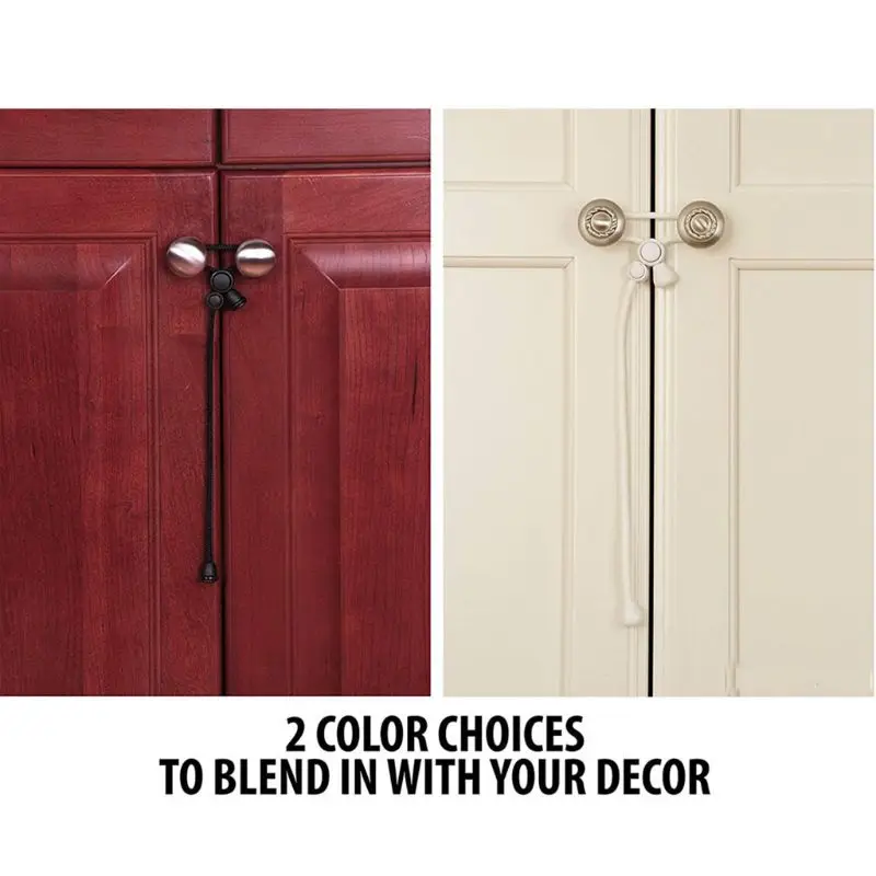 

10Pcs Baby Safety Cabinet Lock Child Security Door Latches Rope Buckle for Drawer Cupboard