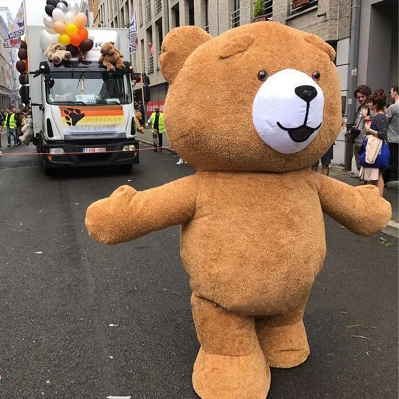 Рекламный надувной костюм плюшевого мишки маскарадный вечерние наряды для игры