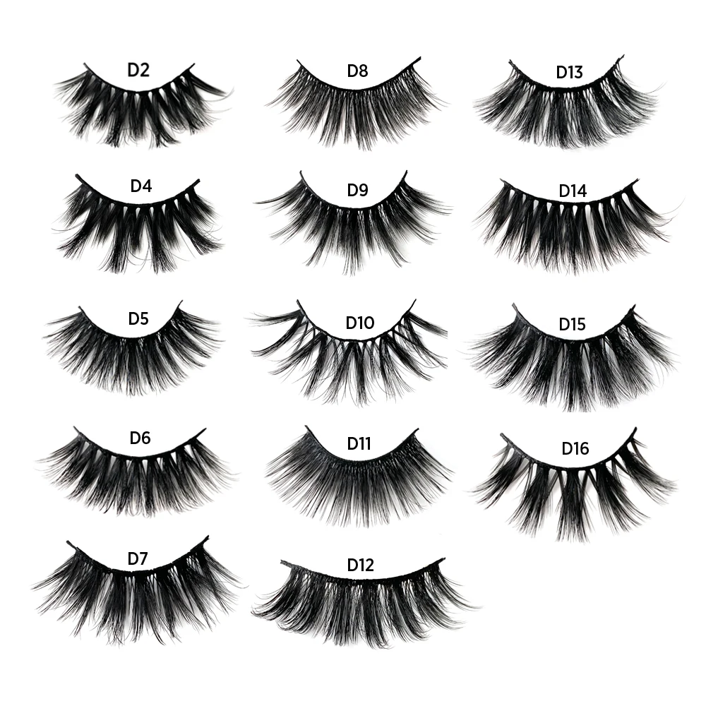 

7 Pairs 25mm Faux Mink Lashes Mink Eyelashes Artificial 3D Mink Eyelashes Natural Long Thick False Eyelash Eyelash Beauty Makeup
