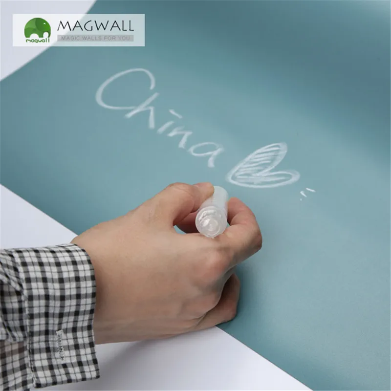 Magnetic double-layer cold color writing board 1.2*2.4m best selling erasable dust free child chalkboard
