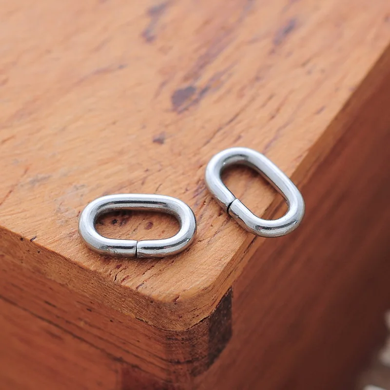 FUNIQUE 100 шт из нержавеющей стали открытое овальное кольцо DIY Ювелирные изделия
