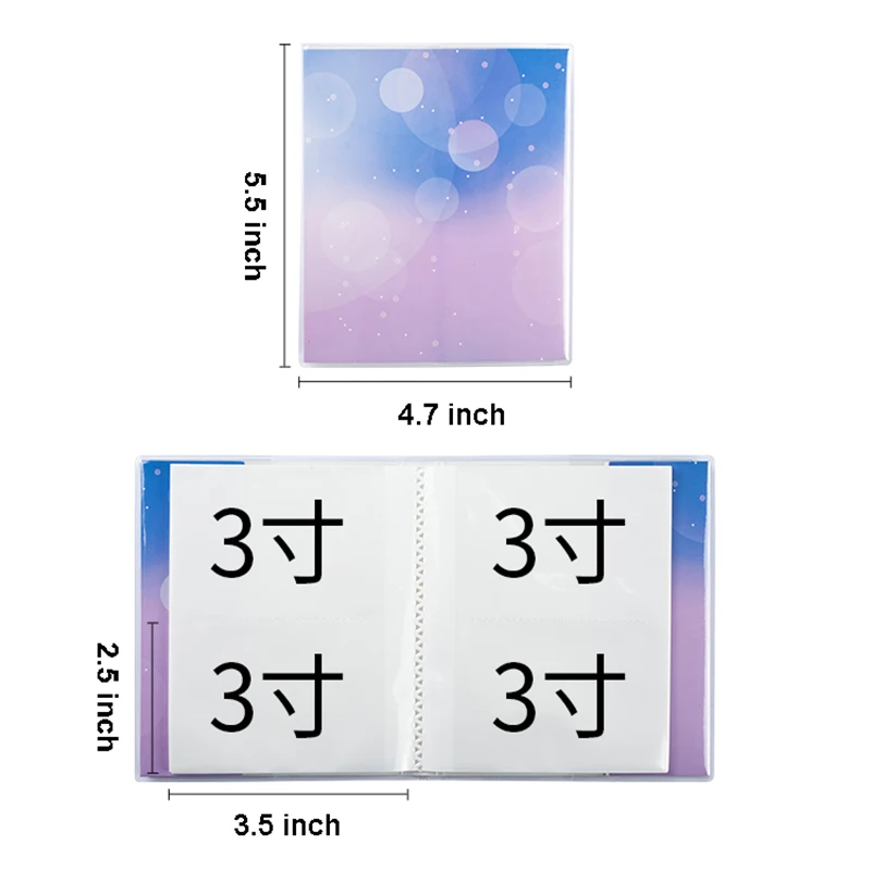 Альбом для мгновенной фотосъемки из ПВХ 64 кармана 3 дюйма в виде панды Fujifilm Instax