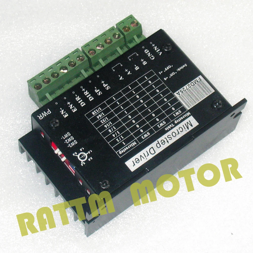 Шаговый двигатель с ЧПУ Nema23 425 oz-in 112mm 3.0A и драйвер 40V 128 microstep 2.5A ток | Обустройство