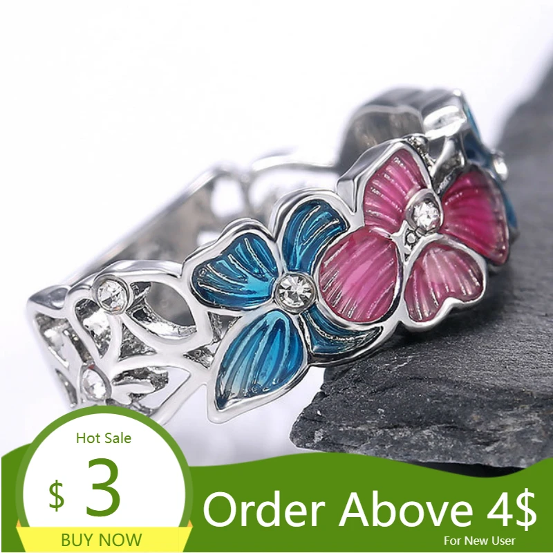 Visisap цветная обувь с украшениями в виде цветков и бабочек милые кольца для женщин