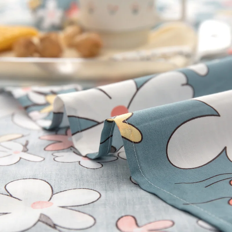 Сатиновое постельное белье "Цветы Северной Европы" для кроватей разных размеров (односпальной, полуторной, двуспальной, королевской) с наволочками на подушки, детское постельное белье, домашний текстиль.