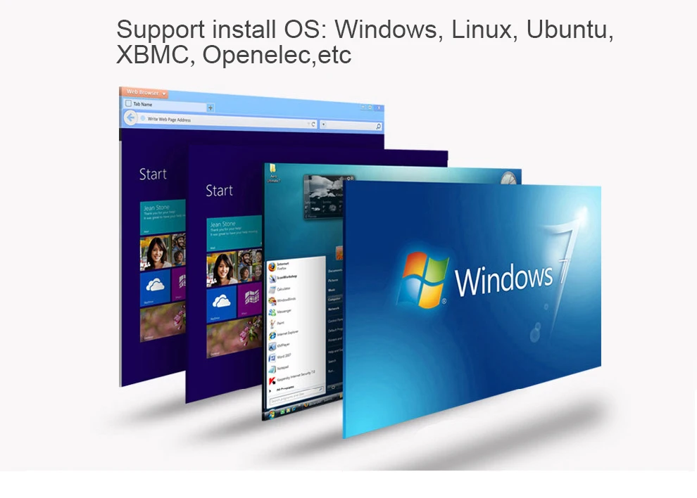 Мини-ПК 7-го поколения Core i7 7500U i5 7200U i3 7100U Windows 10 4K компьютер HD graphics 620 HDMI wifi USB3.0 Настольный игровой ПК