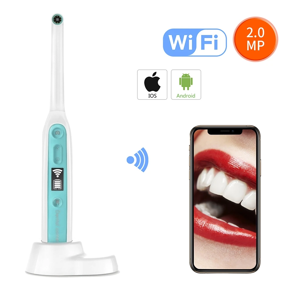 Водонепроницаемый беспроводной Wi Fi эндоскоп для полости рта с 8 регулируемыми