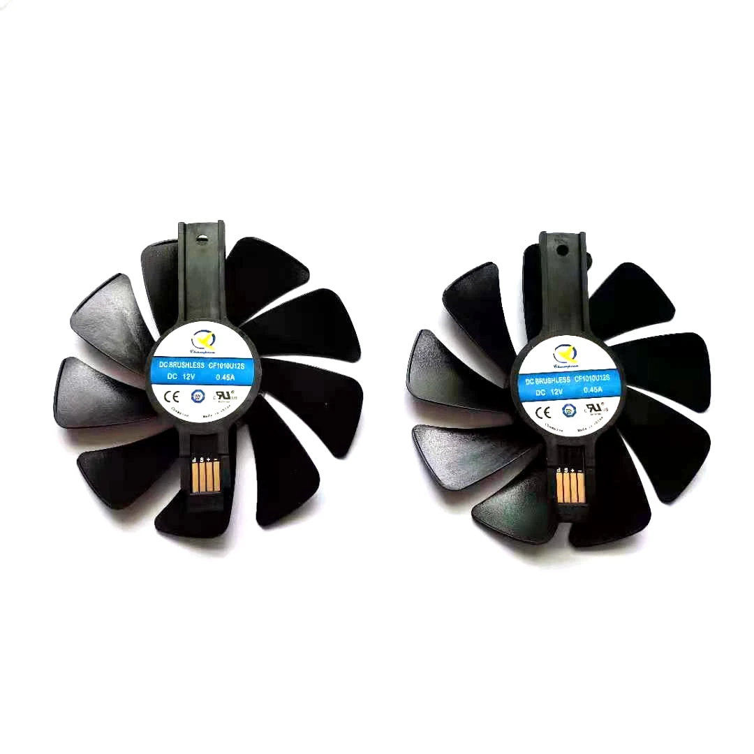 Новый вентилятор для видеокарты 2 шт./лот CF1015H12D CF1010U12S 95 мм для NITRO RX470 480 570 580 Sapphire RX470 480 570 580 590