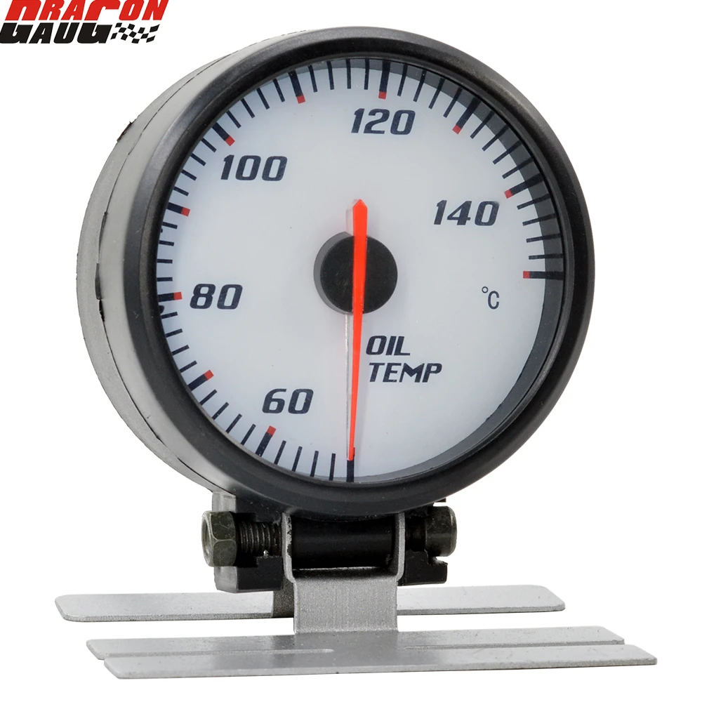 Автомобильный измеритель температуры Dragon 60 мм белый гоночный моторного масла 150
