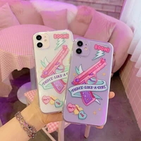 cute pink girl 3d creativity soft silicone phone case for apple iphone 11 pro x xs max xr 7 8 plus 12 lovely cartoon clear cover