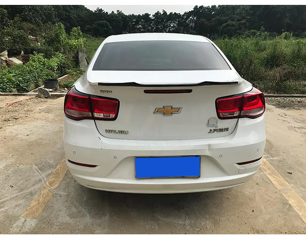 Черный спойлер для Chevrolet Malibu 2012-2019 материал ABS праймер заднего крыла автомобиля