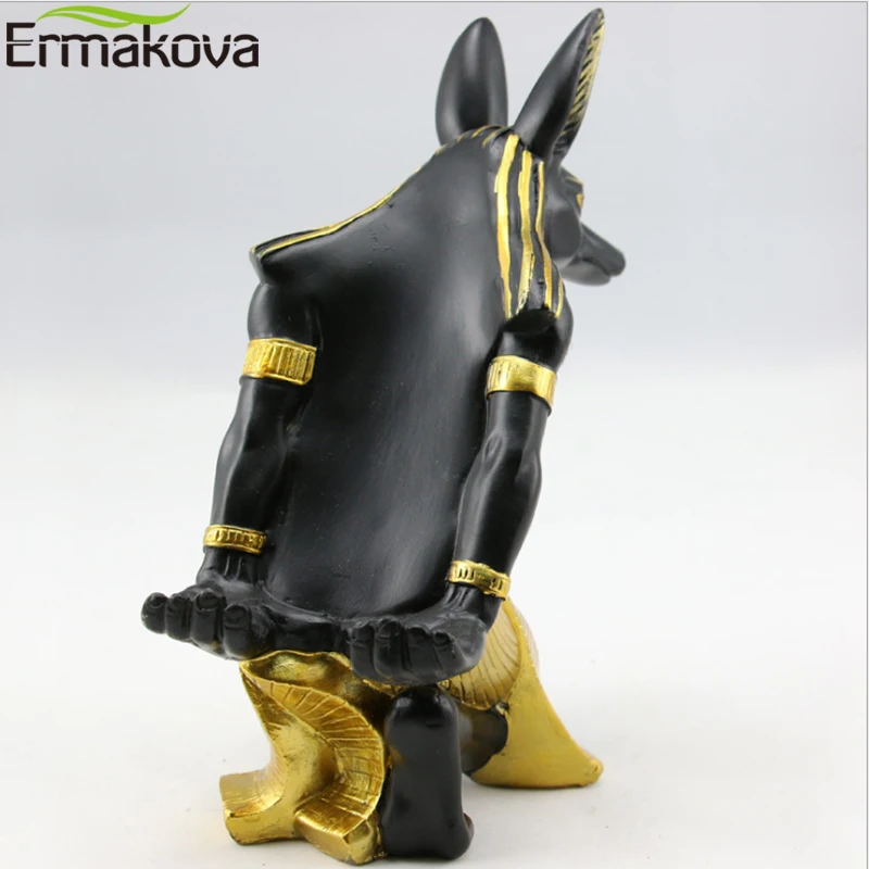 ERMAKOVA Wine Rack Resin Egypt Anubis God Bottle Holder Ancient Egyptian Deity Stand Home Bar Office Desktop Decoration | Дом и сад