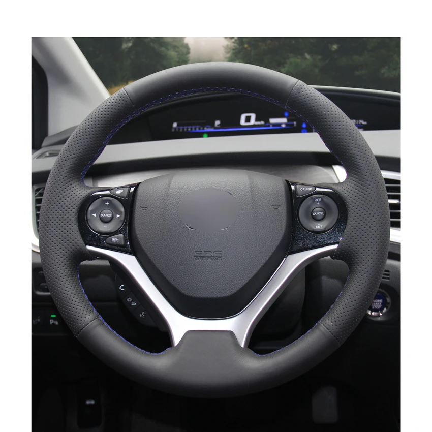 MEWANT черный чехол рулевого колеса автомобиля из искусственной кожи для Honda Civic 9 2012