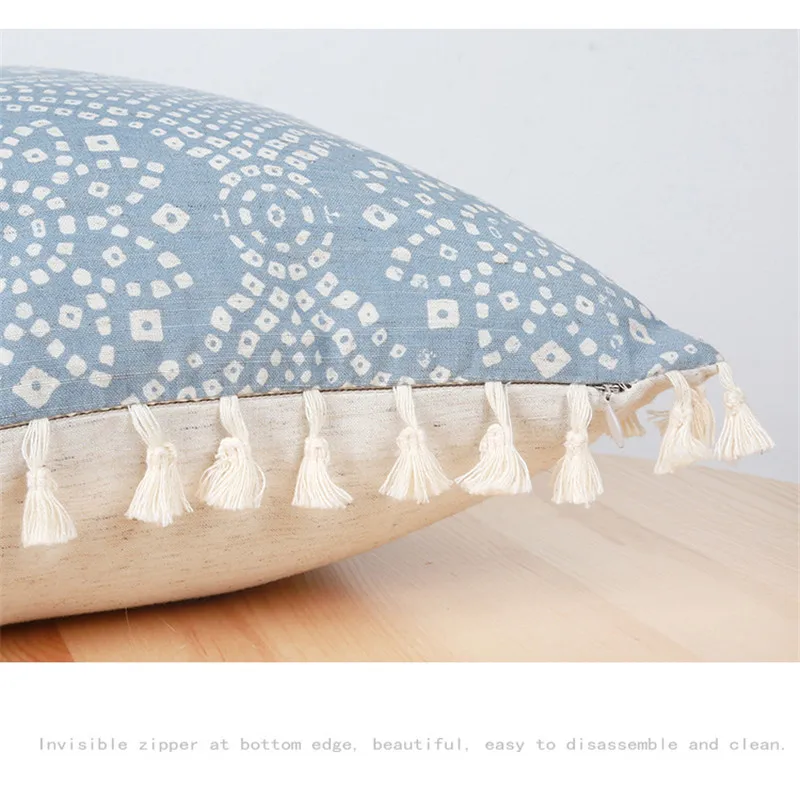 Чехол для диванной подушки в марокканском стиле с кисточками | Дом и сад