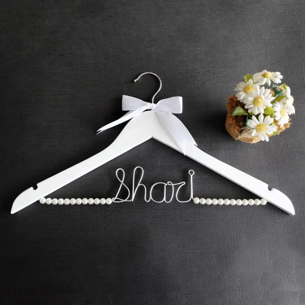 Индивидуальная Свадебная Вешалка проволочная вешалка для имени свадебная