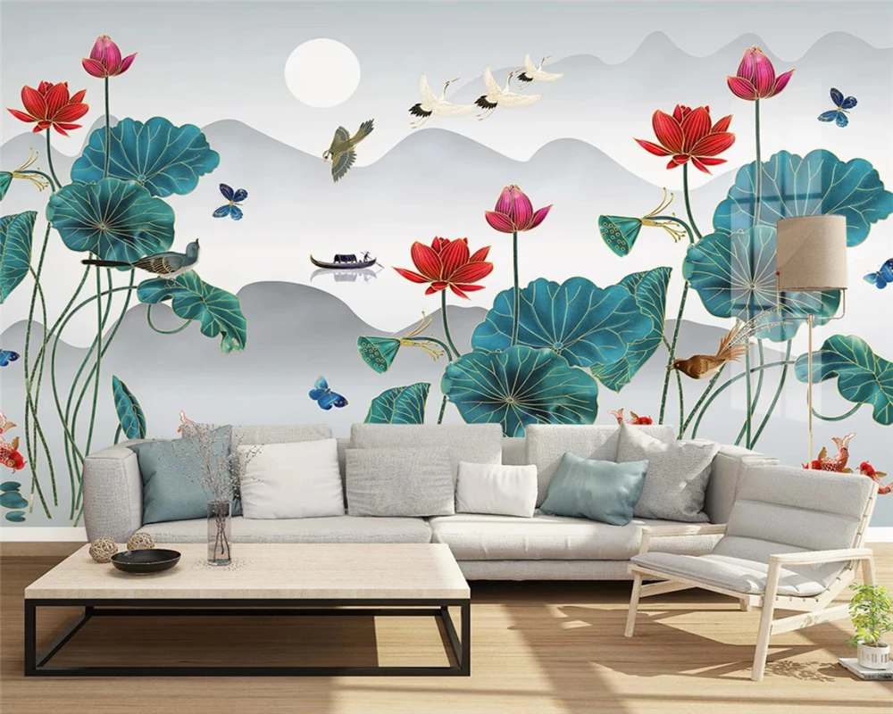 Шелковистые обои beibehang на заказ современные светлые роскошные золотые тисненые