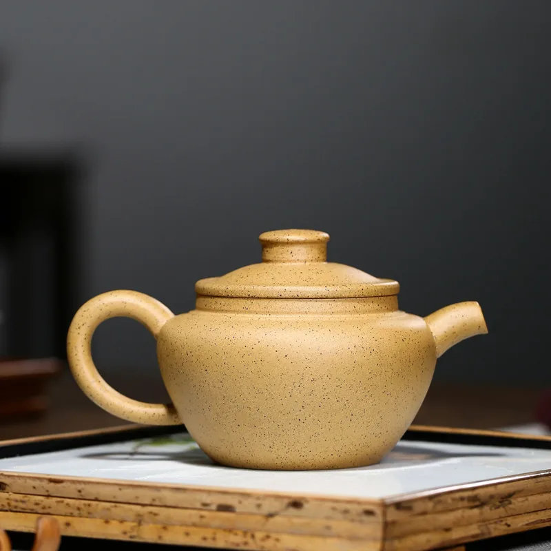 200 мл Аутентичные исинские сырые руды фиолетовые глиняные чайные горшки ручной