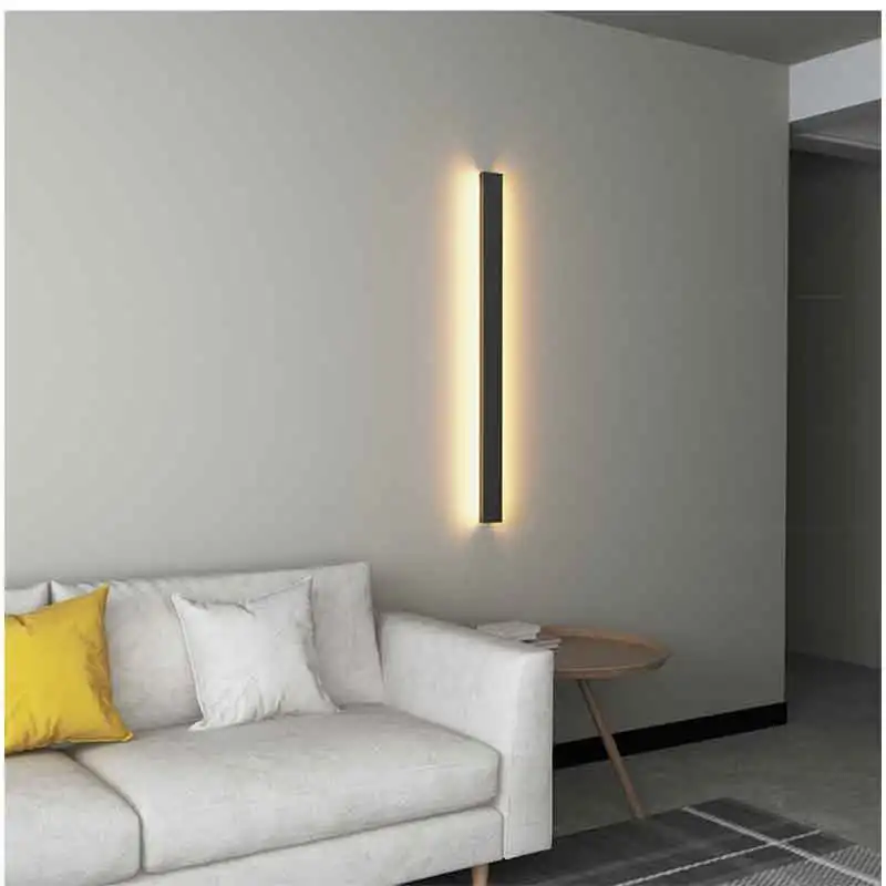 Минималистичный креативный длинный настенный светильник современный простой